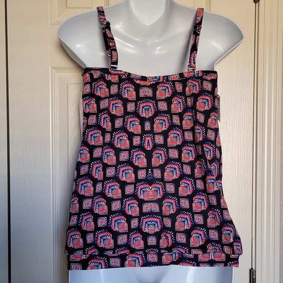 Swim Solutions Tankini Top - Sz 10, NWT - Picture 5 of 8